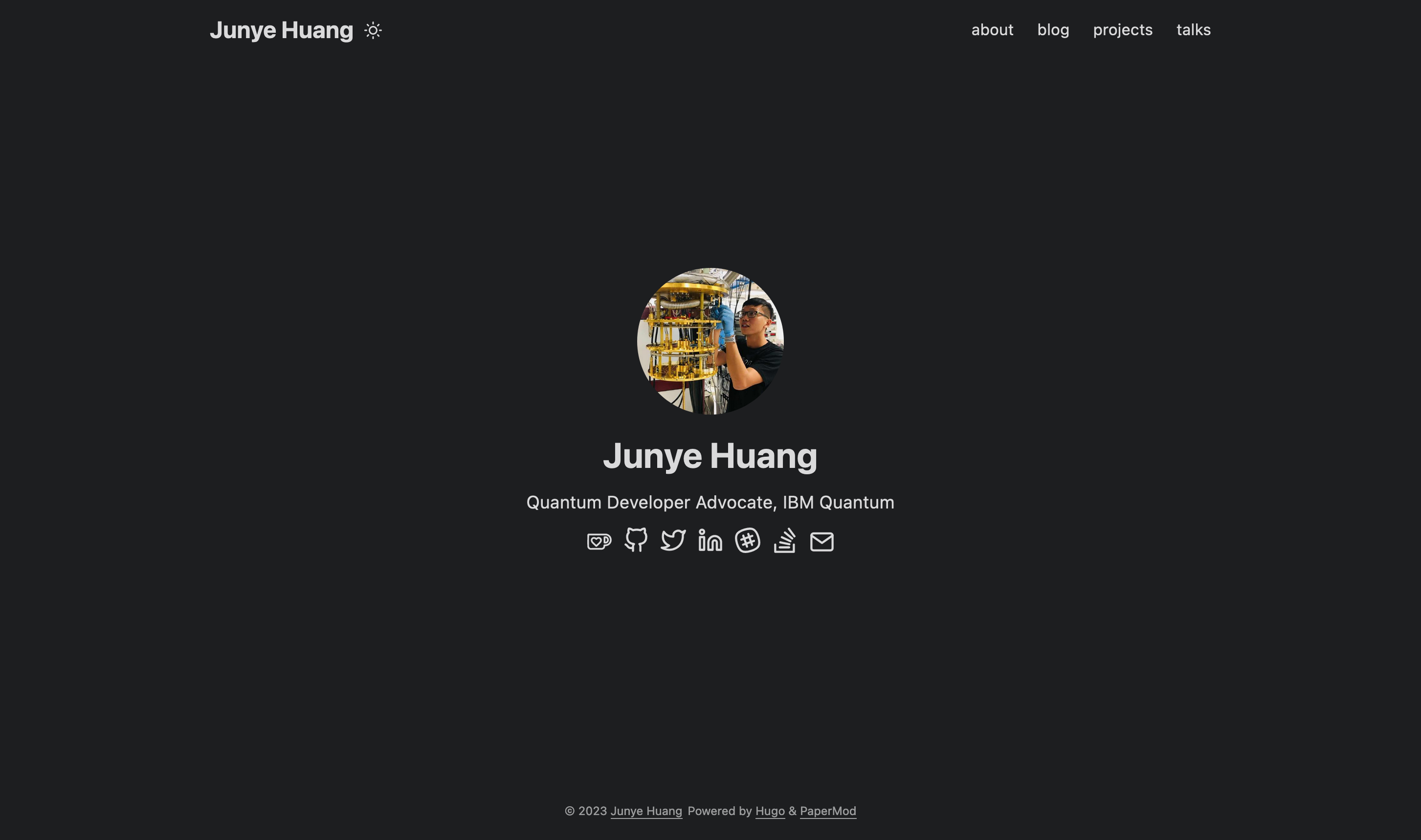 New Personal Website Homepage